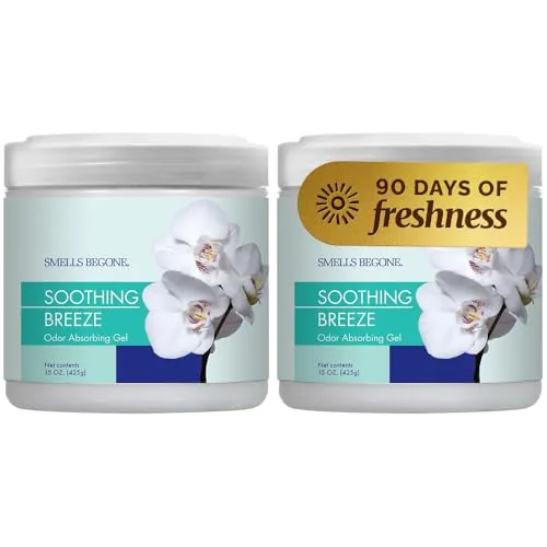 SMELLS BEGONE Odor Absorbing Gel — Soothing Breeze, 2-Pack