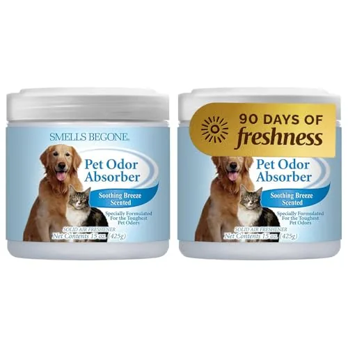 SMELLS BEGONE Pet Odor Absorber — Soothing Breeze, 2-Pack